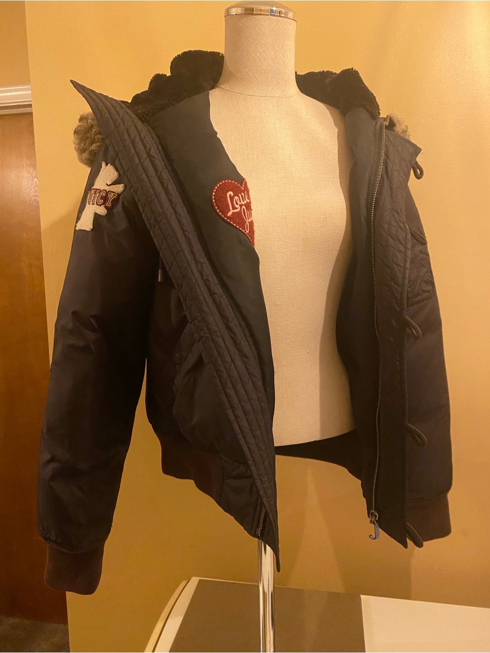 Juicy Couture Black quilted featherJacket